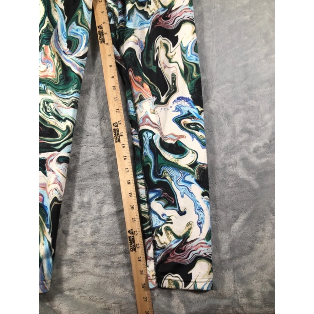 Nike Multicolor Marble Print Leggings - Black Waistband
